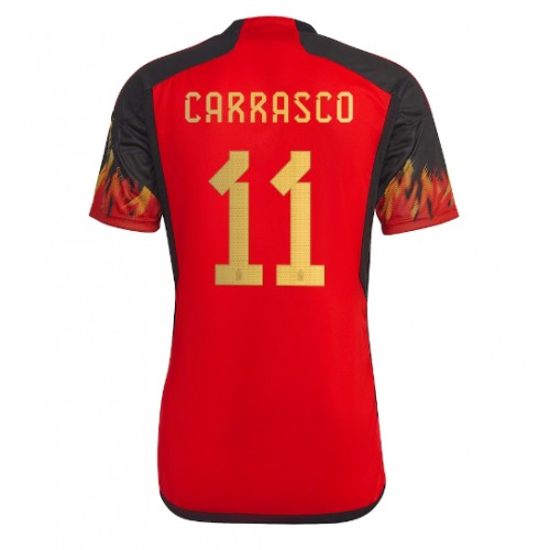 Fotballdrakt Herre Belgia Yannick Carrasco #11 Hjemmedrakt VM 2022 Kortermet